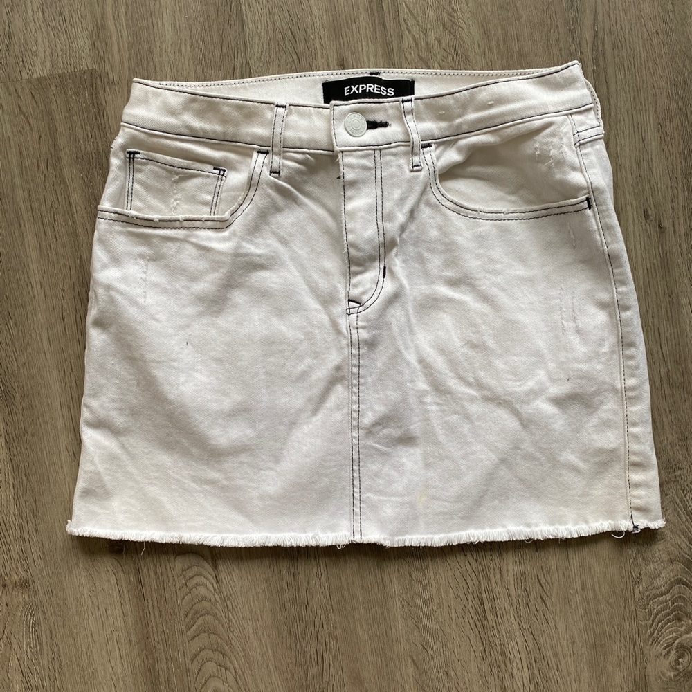 White Mini Skirt